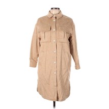 Eleventy Wool Blend Button Front Longline Coat Size 12 Sand Beige New wi... - $247.50