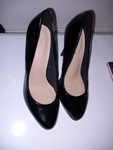Womens Shoes M&amp;S Collection  Size 6 UK Synthetic Black Heels Gloss - £21.24 GBP