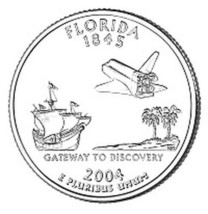 2004-D Florida Edelstein UNC Staat Quarter ~Inklusive~ Wir Haben Every S... - £2.51 GBP