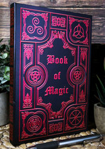 Occultic Sacred Symbols Gothic Book Of Magic Embossed Blank Page Journal Book - £15.97 GBP