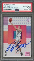 2017-18 Panini Status #124 TJ Leaf Signed Card AUTO PSA Slabbed RC Pacers - £55.94 GBP