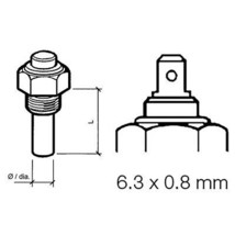 Veratron Engine Oil Temperature Sensor - Single Pole, Common Ground - 50-150°C/1 - £48.11 GBP