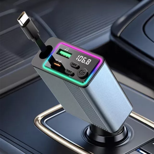 Bluetooth 5.3 FM Transmitter – Wireless Car Adapter for Ford, Toyota, Honda - $19.99