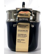 Cravings By Chrissy Teigen 6 Qt Nonstick Aluminum Stock Pot With Steamer... - £106.97 GBP