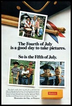 1968 Kodak Color Film The Day in Pictures Vintage Print Ad 4th of July W... - $10.97