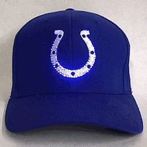 Indianapolis Colts Fiber Optic Cap Flashing LED NFL Team Jersey Accessories - $2,236.80 MXN