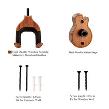 Wooden Wall Mount Guitar Hanger Holder Hook Keeper Hanging Bracket SAL99 - £22.32 GBP