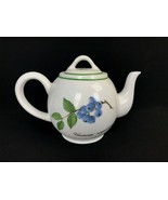 Apilco France Porcelaine Elysian Garden Teapot Botanical Floral Dinnerware  - £46.57 GBP