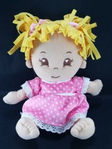 2015 Charisma Adora 13&quot; Plush Doll With Pink polka Dot Dress Yellow Hair... - $13.36