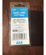 LDR 509 18-6-8 Steel Gas Line Fitting 3/8 Male Flare X 1/2&quot; FIP A68 - $242.71 MXN