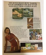 1973 Kotex Heavy Duty Tampon Vintage Print Ad Advertisement  pa21 - $8.90