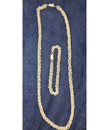 Byzantine 925 Silver Chain And Bracelet Set - €218,57 EUR