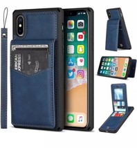 iPhone Xs Max Wallet Case with Card Holder [RFID Blocking] Premium Leather - £7.96 GBP