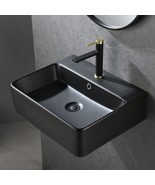 Modern Floating Or Countertop Porcelain Ceramic Washing Bathroom Lavator... - £153.34 GBP