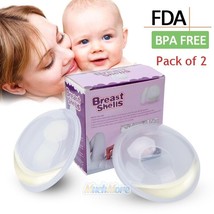 2 Breast Shell &amp; Milk Catcher For Breastfeeding Relief 2 In 1 Protector ... - £13.73 GBP