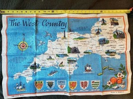 Pure Linen Tea Towel The West Country Made in Ireland  ~ FS - £12.50 GBP