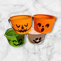 McDonald&#39;s Lot Of 3 Plastic Halloween Buckets Trick or Treat VTG 1986 *N... - $194.65 MXN