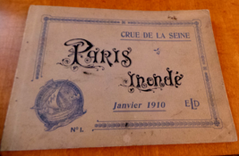 Crue de la Seine Paris Inonde Ed No 1  January 1910 16 Photos w Map Paris Flood - £199.37 GBP