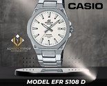 Casio Edifice Slimline Homme Acier inoxydable Cadran blanc Quartz... - $110.40