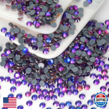 10000PCS Purple Velvet Hotfix Rhinestones Bulk, Glass Crystal Hot Fix Rh... - $78.66