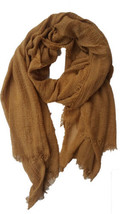 Verona Womens Fringe Scarf Hijab Wrap Size Medium Color Plum - $55.00