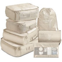 Bolsa Viaje Conjunto 7Pc Organizador Equipaje Manta Viaje Maleta Cubos Embalaje - £47.96 GBP+