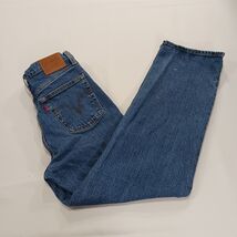 Levi's Premium Women's Blue Cotton Blend Button Fly High Rise Jeans Size (26×27) image 2