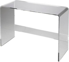 Console Table Modern Contemporary Clear Butler Loft Black Tan Acrylic - £716.39 GBP