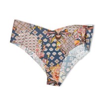 Victoria&#39;s Secret Cheeky Panty Bikini XL Floral Polyamide Patchwork  - $22.95