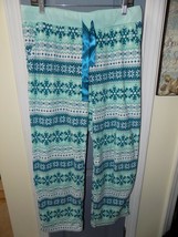 Magellan Snowflake Print Fleece Lounge Sleep Pants Size L Women&#39;s EUC - £15.97 GBP