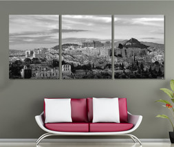 Athens Skyline Panorama Canvas Print Athens Photo Athens Print Greece Canvas Art - £78.95 GBP