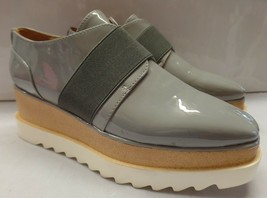 Public Desire Kamila Stacked Flatform Shoe Grey Patent Sz 8 New With Issues - £39.41 GBP