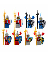 Medieval Kingdom Castle Heraldic Spear Knights 5 Minifigure Set - $13.29+