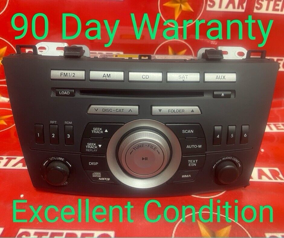 2010-2010 Mazda 3 RADIO  STEREO AM/FM MP3 CD player BBM2 66 AR0A OEM SAT... - $49.09