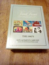 Trivial Pursuit The 1980&#39;s Replacement Card Set Parker Brothers 6019 1989 CIB - £11.59 GBP