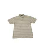 Men&#39;s Izod Large Golf Shirt Polo Gray Stripe - $27.04 CAD