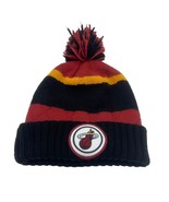 Mitchell &amp; Ness NBA Miami Heat Quilted Hi Five Knit Hat Beanie - £15.12 GBP