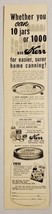1948 Print Ad Kerr Mason Jars, Lids &amp; Caps for Canning Sand Springs,Okla... - £10.60 GBP
