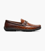 Stacy Adams Embrey Moc Toe Bit Slip-On Dress Shoes Cognac 25703-221 image 2