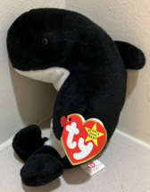 Echo The Dolphin Ty Beanie Babies Collection Black Hang &amp; Tush Tags 12/2... - £3.85 GBP
