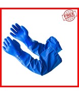 26-Inch PVC Gloves for Chemical, Acid, &amp; Oil Protection - Extra Large - $764.54 MXN