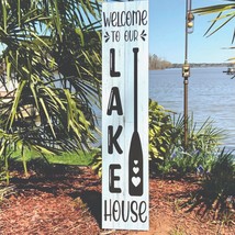 Welcome To Our Lake House Vinyl Porch Sign - £23.68 GBP