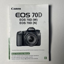 Canon EOS 70D Genuine DSLR Camera Instruction Manual / User Guide In Eng... - $15.88