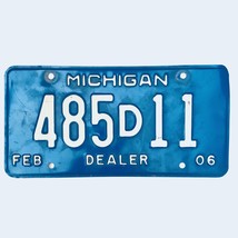 2006 United States Michigan Base Dealer License Plate 485D11 - £13.15 GBP