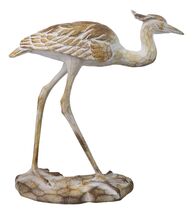 Nautical Marine Majestic Heron Bird In Distressed Faux Wood Finish Sculp... - $73.99