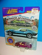 Johnny Lightning Classic Customs Corvette Aerovette Purple w/ Rubber Tires - £4.65 GBP