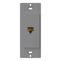 Lutron CA-PJ-GR Claro Telephone Jack, Grey , Gray - £9.70 GBP