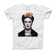 Frida Kahlo With Flowers Poster Artwork T-Shirt - £17.27 GBP+