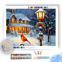 Holiday Cards on Old Lamppost - Paint by Numbers - £23.60 GBP+