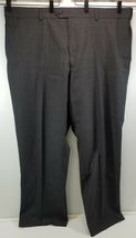 N) Stafford Performance Men's Gray 44 x 30 Classic Fit Flat Front Dress ... - $19.79